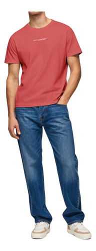 Playeras Pepe Jeans Para Hombre Dave Tee Rojo