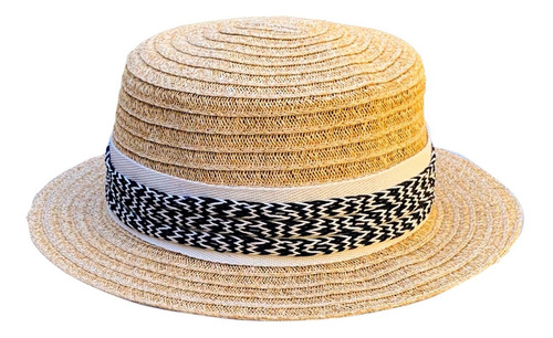 Sombrero Canotier Zig Zag Niños Compañia De Sombreros