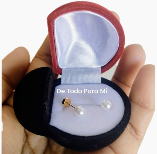 Imagen 1 de 3 de Aros De Oro Con Perlas N°3 Abridores Bebés Y Niñas, Legítimo