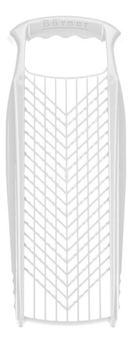 Rallador De Verduras Fino Grueso 2 En 1 Borner Reibe Power Color Blanco