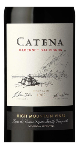 Pack De 4 Vino Tinto Catena Cabernet Sauvignon 750 Ml