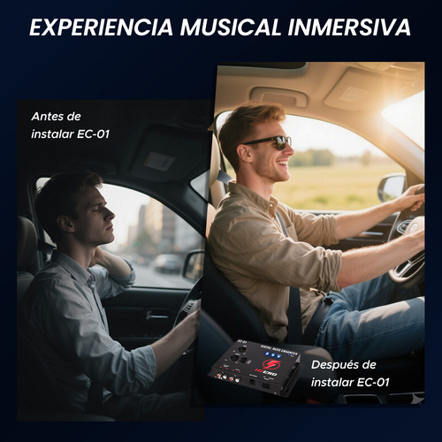 Epicentro Restaurador De Bajos Digital Restaurador De Graves Ecualizador Para Auto, Pickups Y Suv Incluye Control Remoto Y Accesorios De Instalación Lightning Series Hzero Ec-01