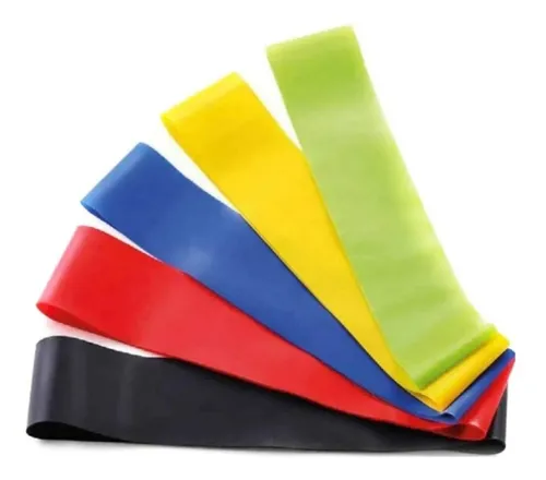 comprar Set 5 Bandas Elásticas Resistencia Entrenamiento Ejercicio