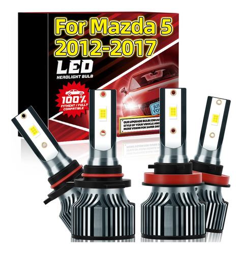 Kit De Bombillas Led Hi/lo 9005 H11 De Doble Haz Para Mazda