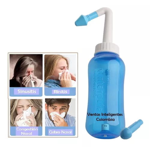 Irrigador de botella limpia de nariz de bote de lavado nasal de 500 ml  Irrigación alérgica salina