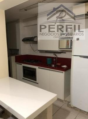 Imagem 2 de 5 de Apartamento Mobiliado Para Locação Em Salvador, Armação, 1 Dormitório, 1 Suíte, 1 Banheiro, 1 Vaga - 143