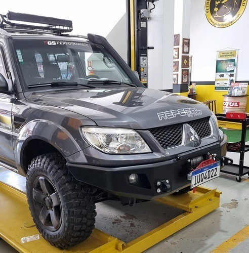Kit Para-choques + Peito De Aço Pajero Tr4 10/15