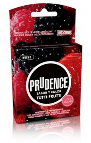 Vitrolero 100 Condones Prudence Tutti Frutti Julio/2024