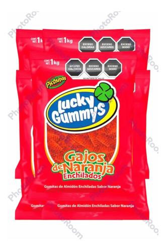 Gomitas Lucky Gummys Gajos De Naranja Enchilados 5 Kg