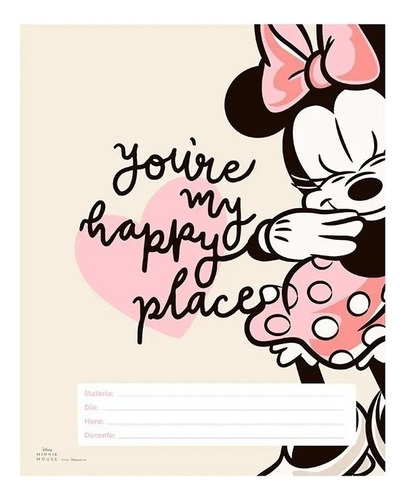 Separador De Materia Escolar Mooving 6 Hojas Minnie Mouse
