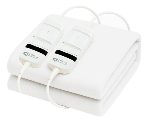Manta Térmica Eléctrica 3 Niveles Control Digital 2 Plazas Blanco Liso