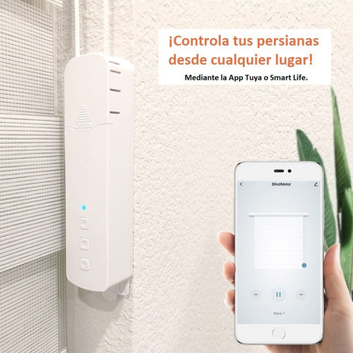 Imagen 7 de 10 de Motor Persiana Inteligente Con Batería Alexa & Google Home