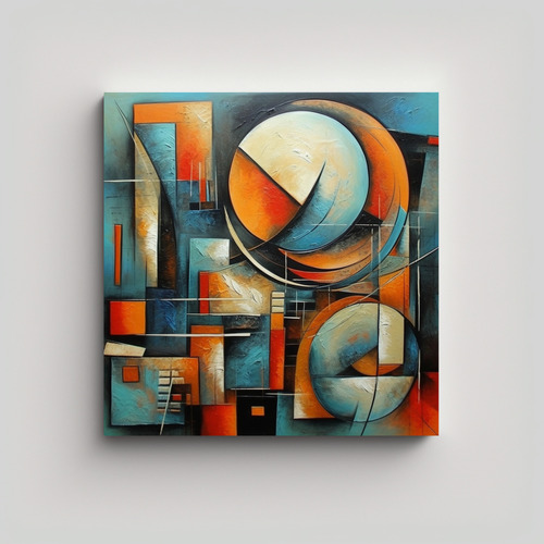 70x70cm Cuadro Abstracto Fácil De Pintar, Composición Crea