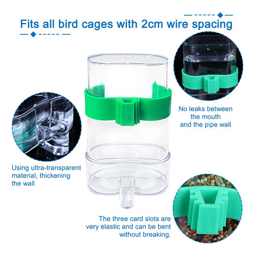 Set De Comedero Y Dispensador De Agua Hamiledyi Para Loros