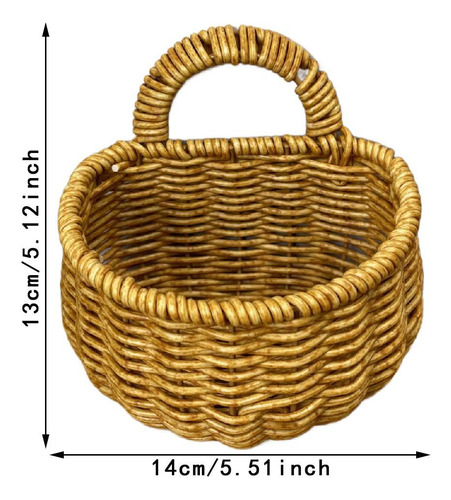 Canasta De Colgantes Imitación De Rattan Canasta De