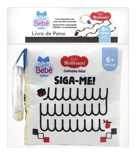 Livro Baby Montessori - Contrastes Fofos! Siga-me!