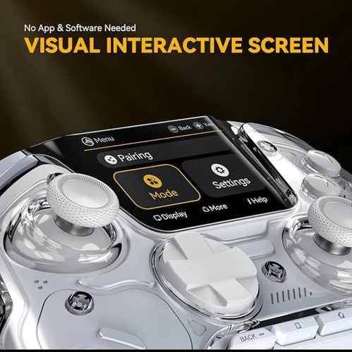 Controle Premium Manba One V2 Display Branco, Hall Efect Branco