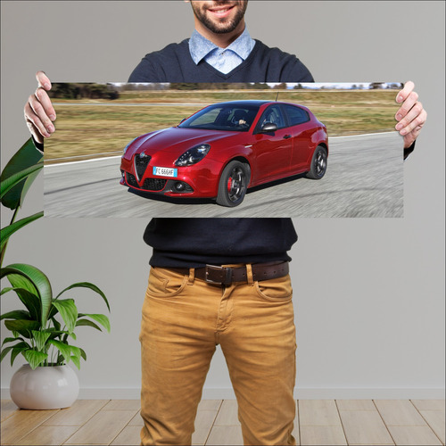 Cuadro 30x80cm Auto 2016 Alfa Romeo Giulietta Ve 376