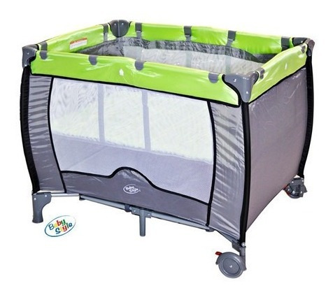 Berço Compacto Verde Baby Style (novo C/ Garantia)