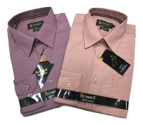 Camisa Slim Fit Entallada Lisa