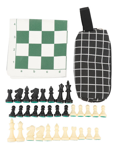 Juego De Mesa Enrollable Con Forma De Ajedrez Portátil, Verd