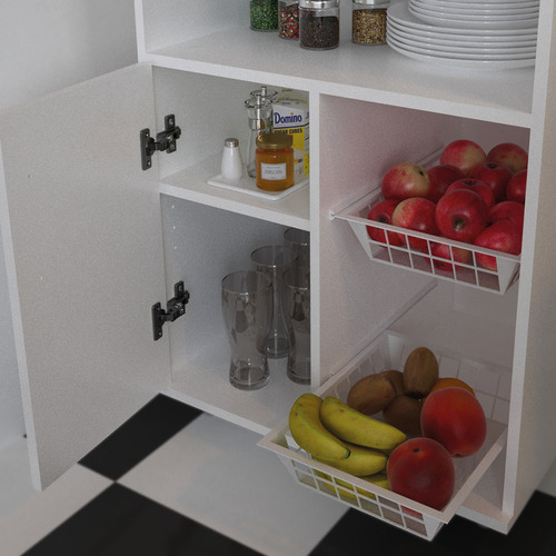 Mueble Microondas Rack Para Frutas Blanco Centro Estant