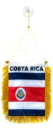 Banderin De Costa Rica 15x10cm Ventosa - Banderina Cost...