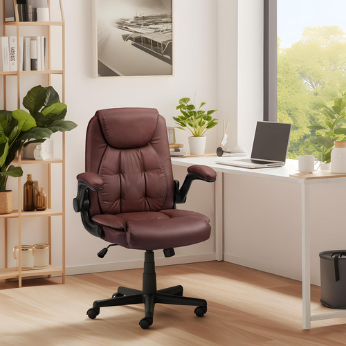 Vecelo Sillas Ejecutivas Ergonómicas De Cuero Sintético Con