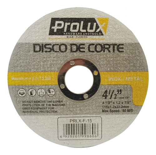 2 Disco Para Corte De Metal 4 ½´ 1.6mm