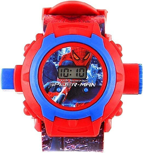 Genx Spiderman Image Projector Reloj De Pulsera Para Niños |