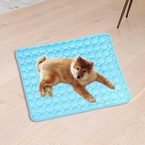 Fe Alfombrilla Refrigeración Para Perros Cojín Azul S