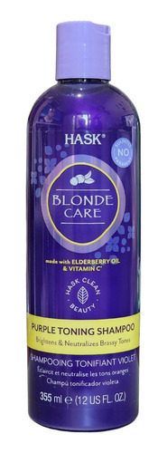 Hask Shampoo Blonde Care Cabellos Rubios 355 Ml