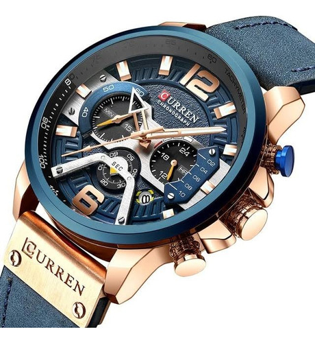 Reloj Curren Color Azul 8329 Reloj Para Hombre De Cuero