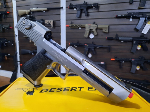 Imagem 9 de 10 de Airsoft Pistola Gbb Cybergun Desert Eagle Cromada Nova!