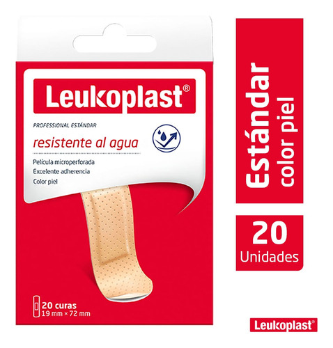 Curas Leukoplast Estandar Resistente Al Agua X 20und