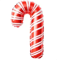 Comprar Globo Metalizado Baston De Caramelo Navidad Cotillon