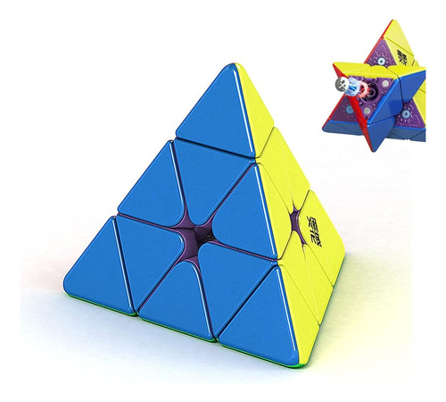 Liangcuber Moyu Weilong Maglev 3x3 Pyramid Speed Cube Sticke