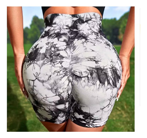 Short Deportivo Push Up Tie Dye Push Licra Alta Calidad