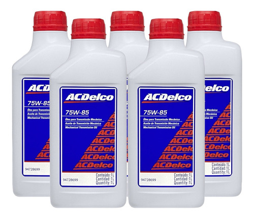 5 Oleo 75w85 Acdelco Sintetico Api Gl4 Gm 94728699