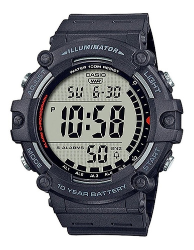 Reloj Casio Illuminator Ae1500wh Táctico Caja Grande Digital