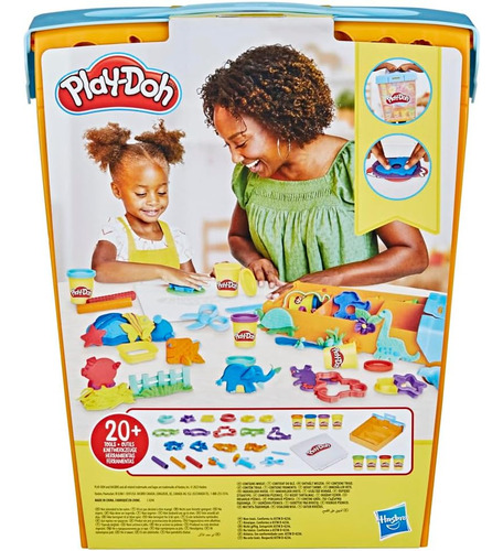 Play -doh Imagine Animals - Juego De Almacenamento De 22 Acc