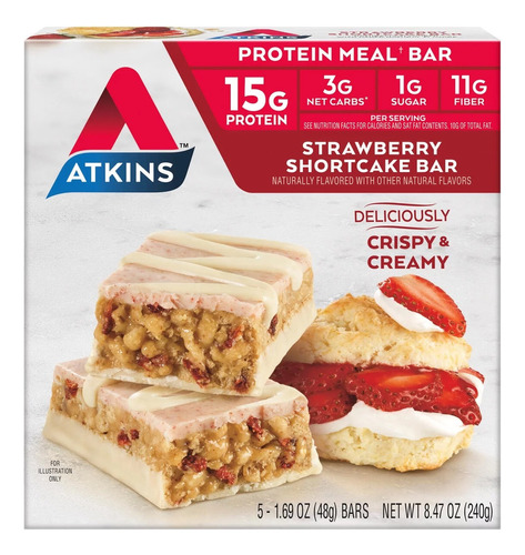 Atkins Strawberry Shortcake Bars