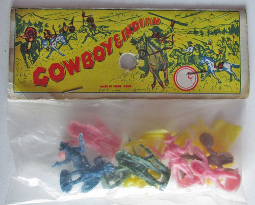 Vaqueros Indios Oeste Vintage Colección Piñata Años 70