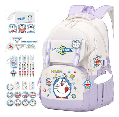 Kit De Mochila Escolar Doraemon De 30 Piezas Para Niños De Primaria