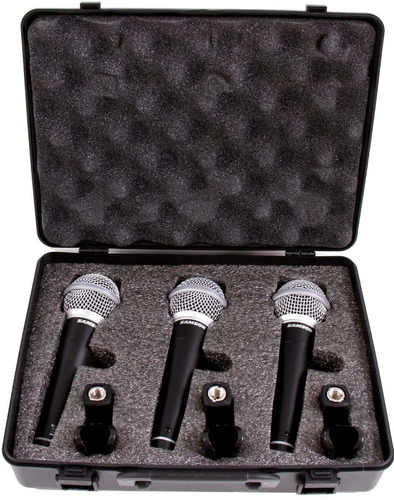 Microfono Samson R21 Pack X 3 Unidades Pipetas Estuche