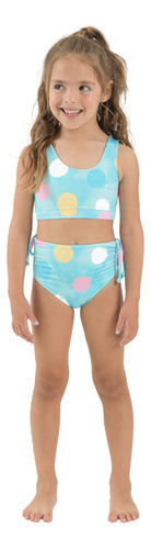 Vestido De Baño Bikini Para Bebé Niña Azul 5t Offcorss