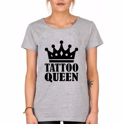 Remera De Mujer Tattoo Queen Tatuaje Mujer