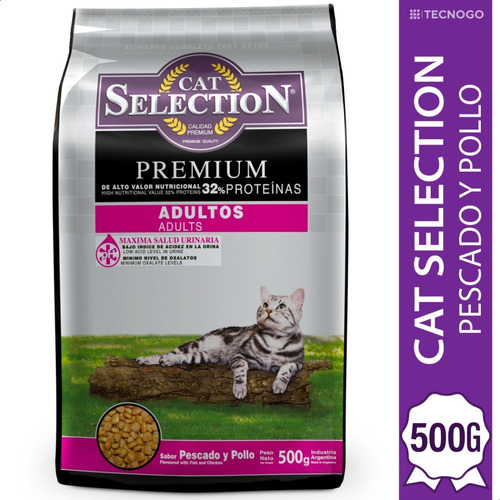 Alimento Cat Selection Premium Para Gatos Adultos 500g