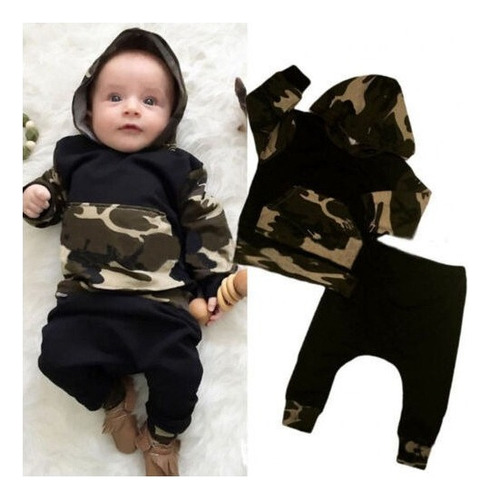 Camouflage Clothes For Kids Baby Boys Hoodie P
