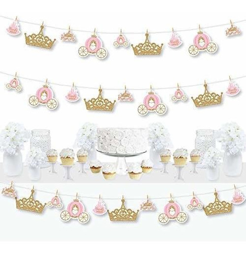 Little Princess Crown Rosa Y   Princess Baby Shower O F...